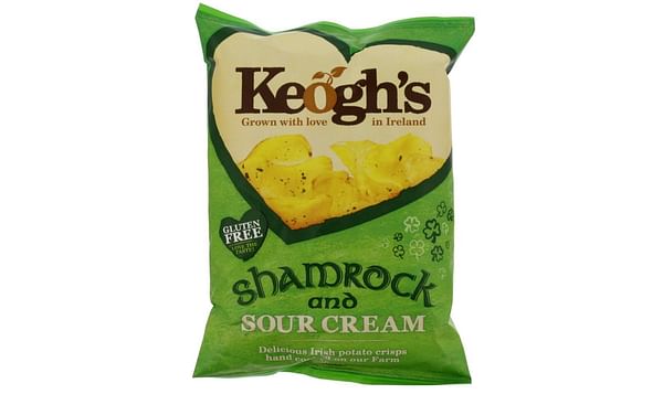Keoghs Shamrock and sour cream potato chips (crisps)