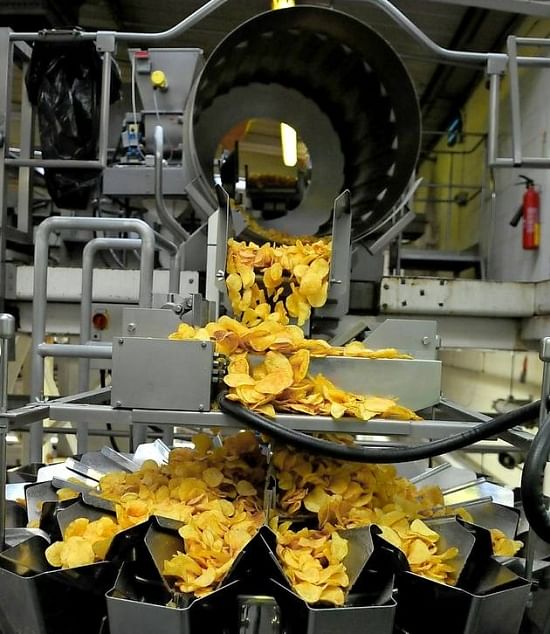 kettle chips flavouring process in the factory