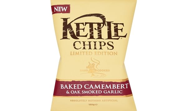 KETTLE® Chips (UK) launches new winter flavour: Baked Camembert &amp; Oak Smoked Garlic