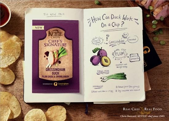 The Kettle Chips Chef's Signature range backgrounder: How can duck work on a chip?