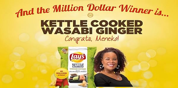 Kettle Cooked Wasabi Ginger flavored potato chips winner of Lay&#039;s &quot;Do Us A Flavor&quot; contest in the United States