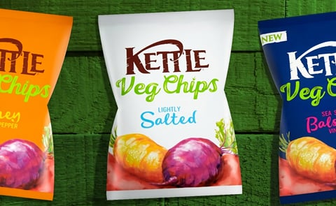 In the United Kingdom, Kettle Foods has launched a rebranded and extended range of vegetable Chips, 'Kettle Veg Chips', featuring the flavours 'Lightly Salted', 'Honey & Black Pepper' (new) and 'Sea Salt & Balsamic Vinegar' (new). In the United Kingdom, Kettle Foods has launched a rebranded and extended range of vegetable Chips, 'Kettle Veg Chips', featuring the flavours 'Lightly Salted', 'Honey & Black Pepper' (new) and 'Sea Salt & Balsamic Vinegar' (new).