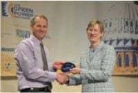 Bruce Bechtel accepts the EPA award for Kettle Brand’s Green Power Purchasing program.Since 2004, Kettle Brand has purchased Renewable Wind Power Credits to off-set environmental impacts. Kettle Brands was 1 of 24 companies receiving awards, chosen from more than 1,300 nominees. Bruce Bechtel accepts the EPA award for Kettle Brand’s Green Power Purchasing program.Since 2004, Kettle Brand has purchased Renewable Wind Power Credits to off-set environmental impacts. Kettle Brands was 1 of 24 companies receiving awards, chosen from more than 1,300 nominees.