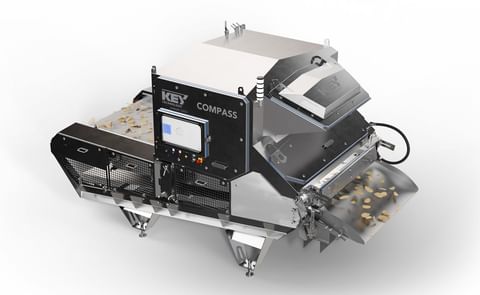 Key Technology launches its new COMPASS® optical sorter for chips, unveiled at Pack Expo Las Vegas 2025, designed to enhance food safety and quality for snack processors. Key Technology launches its new COMPASS® optical sorter for chips, unveiled at Pack Expo Las Vegas 2025, designed to enhance food safety and quality for snack processors.