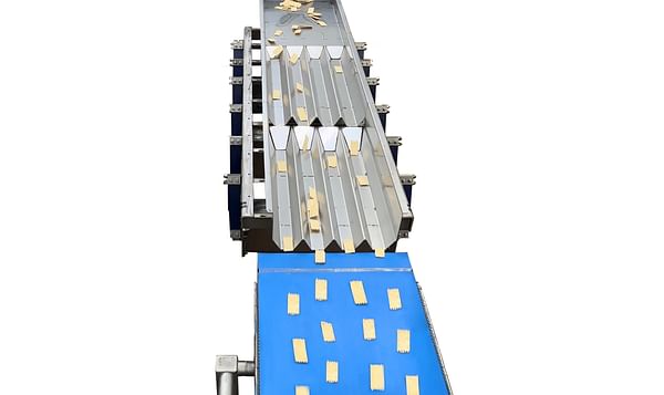 Key Technology's new vibratory conveying systems designed to feed pick-and-place robots on packaging lines