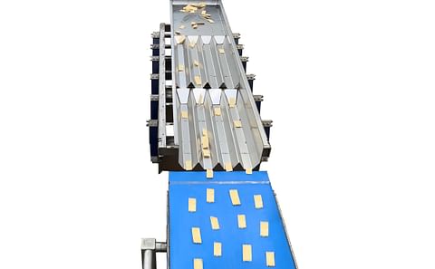 Key Technology's new vibratory conveying systems designed to feed pick-and-place robots on packaging lines