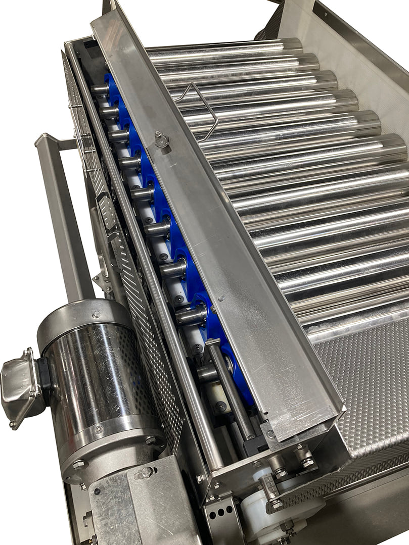 Newly optimized grooved rollers for Key
Technology's SSR and PSG systems Newly optimized grooved rollers for Key
Technology's SSR and PSG systems