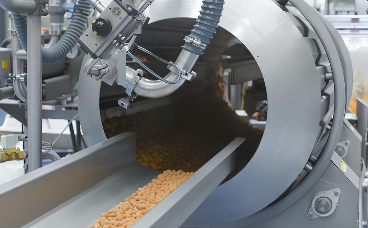 Key Technology and PPM Technologies' new fully-integrated nut processing line combines industry-leading sorting, roasting, seasoning, and packaging solutions for consistent quality and efficiency. Key Technology and PPM Technologies' new fully-integrated nut processing line combines industry-leading sorting, roasting, seasoning, and packaging solutions for consistent quality and efficiency.