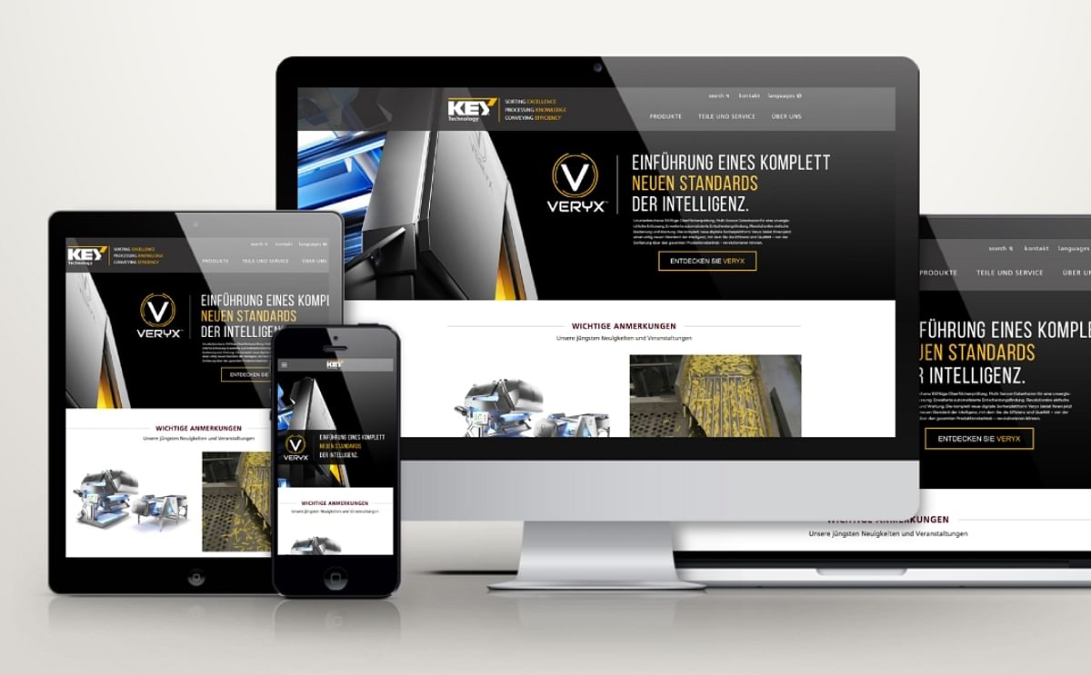 Key Technology launches a new mobile-friendly website in German Key Technology launches a new mobile-friendly website in German