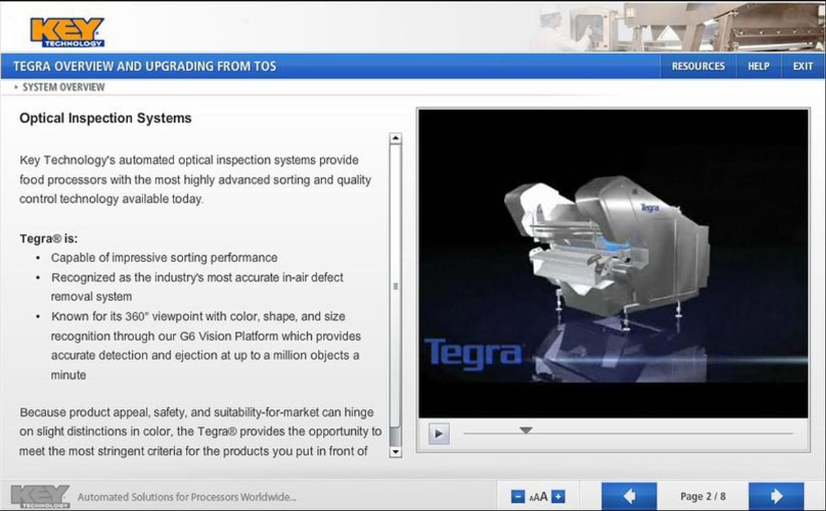 Key Technology Introduces New Online Training Program Key Technology Introduces New Online Training Program
