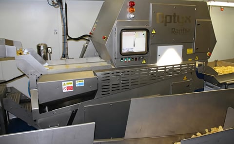 A Key Technology Optyx digital sorter at Keogh's Crisps in Dublin, Ireland A Key Technology Optyx digital sorter at Keogh's Crisps in Dublin, Ireland