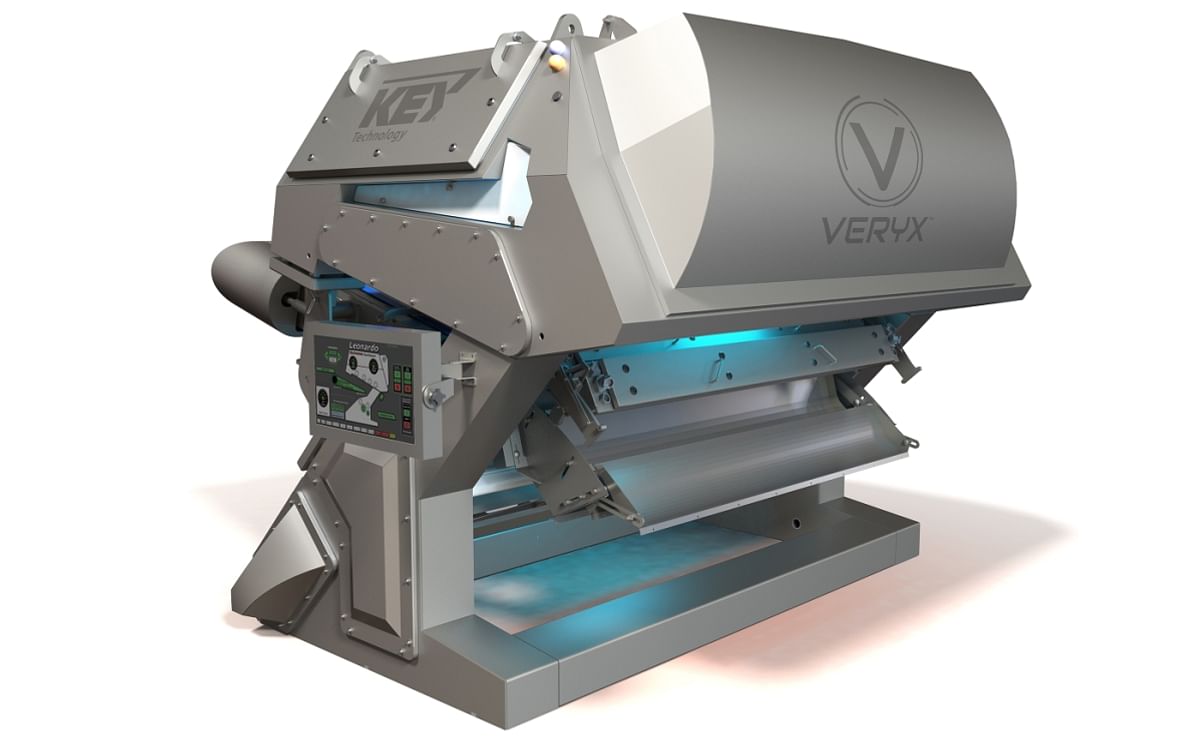 Key Technology introduces its VERYX® belt-fed digital sorters to the European food processing industry at Interpom | Primeurs in Kortrijk, stand #257.