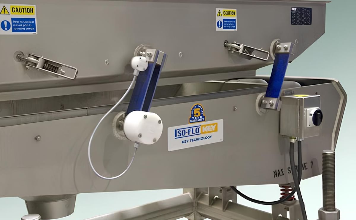 Key Technology's Iso-Flo boasts flexible, contoured composite spring arms Key Technology's Iso-Flo boasts flexible, contoured composite spring arms