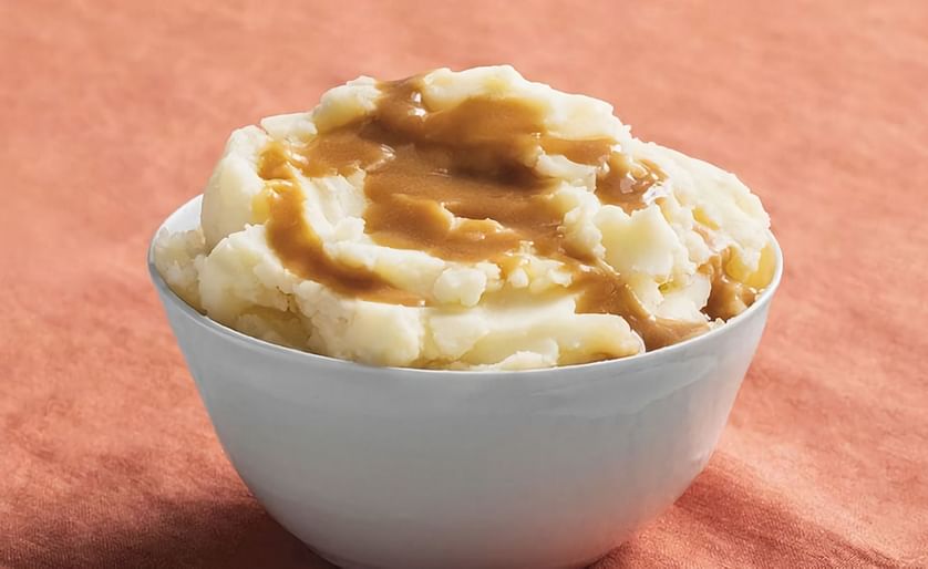 In the USA, KFC serves steaming hot mashed potato with their finger-lickin' good chicken.