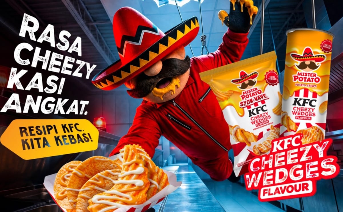 KFC x Mister Potato Cheezy Wedges Flavour brings together two Malaysian favourites in a bold, cheesy potato-inspired collaboration.