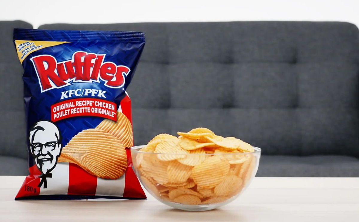 Чипсы Ruffles с беконом