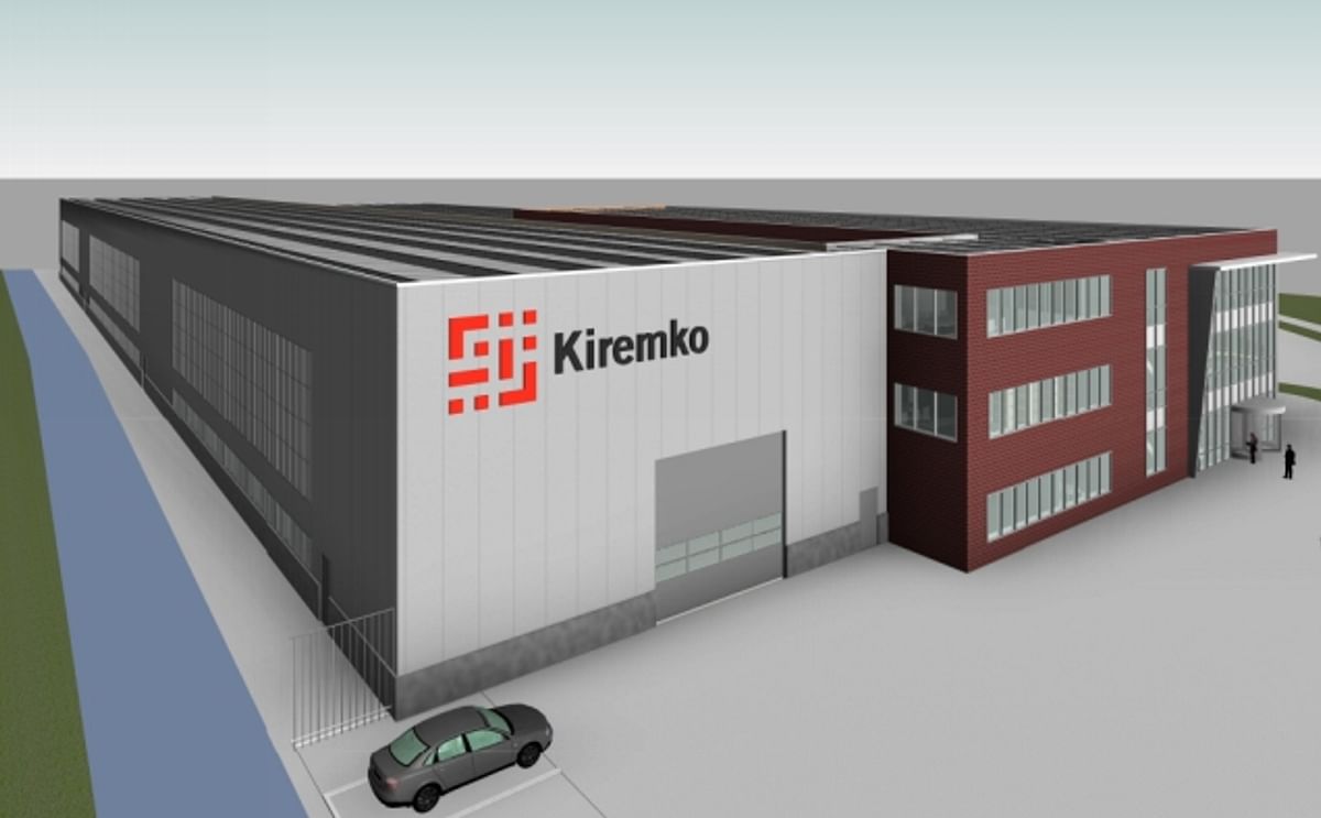 Artist impression of the new premises of Potato Processing Equipment Manufacturer Kiremko in the Netherlands (frontview)