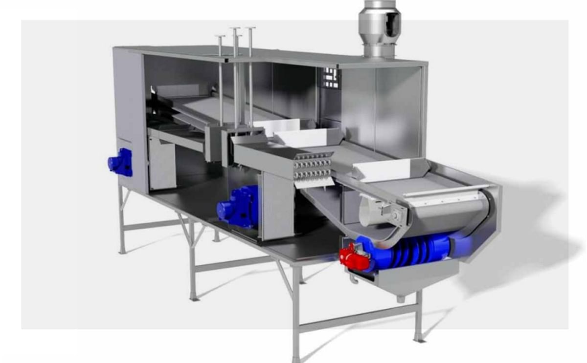 Kiremko has designed the "Retro Grader" with a drying and cooling system as part of a hash brown processing line in order to obtain a more stable texture.