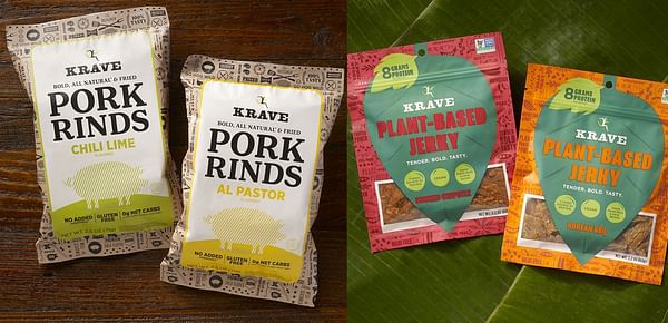 KRAVE Rings In 2020 With New Plant-Based Jerky And Pork Rinds