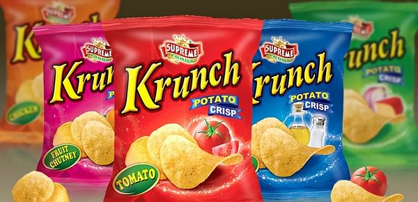 Krunch potato chips has to change logo and packaging after complaint by Simba 