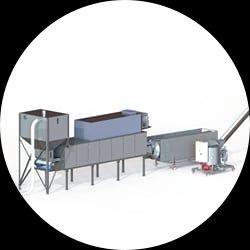 Complete extrusion line