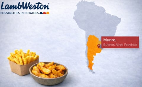 ocation of Lamb Weston’s Munro facility in Buenos Aires Province, Argentina, slated for closure. ocation of Lamb Weston’s Munro facility in Buenos Aires Province, Argentina, slated for closure.