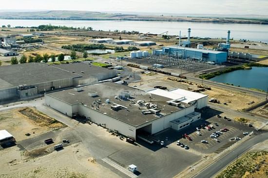 Aerial view of the Lamb Weston Boardman production facility, before the expansion.