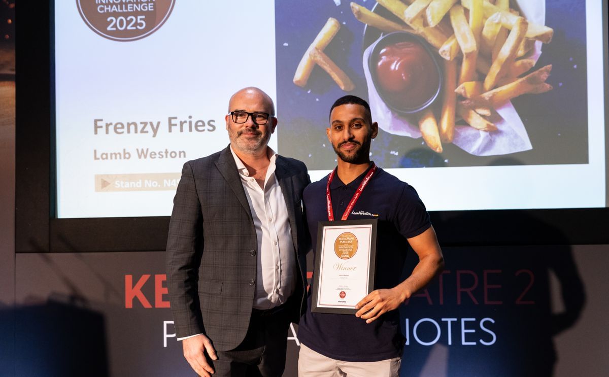 Lamb Weston celebrates winning Gold for Frenzy Fries at the National Restaurant, Pub &amp; Bar Show Innovation Challenge 2025, held at ExCeL London.