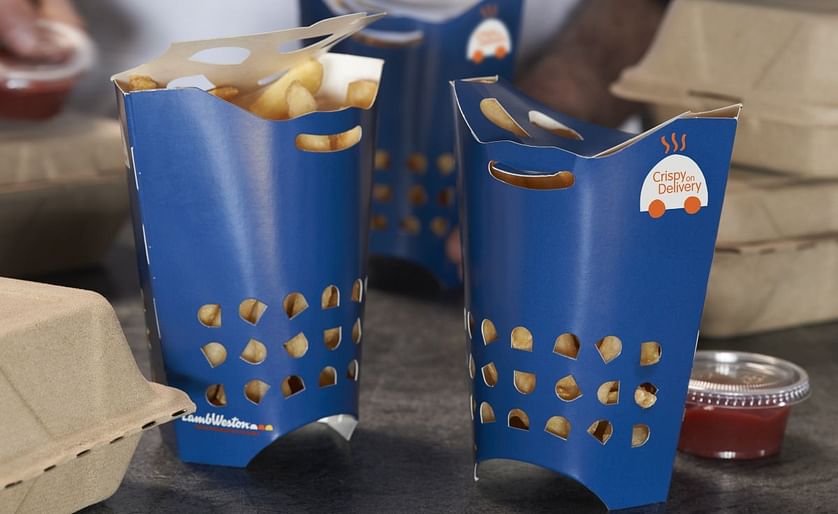 The patented “Crispy Technology” fry cup leverages strategically placed vents to keep fries warm while also preventing condensation from collecting in the packaging - making Lamb Weston the ONLY manufacturer to have this packaging design and technolog