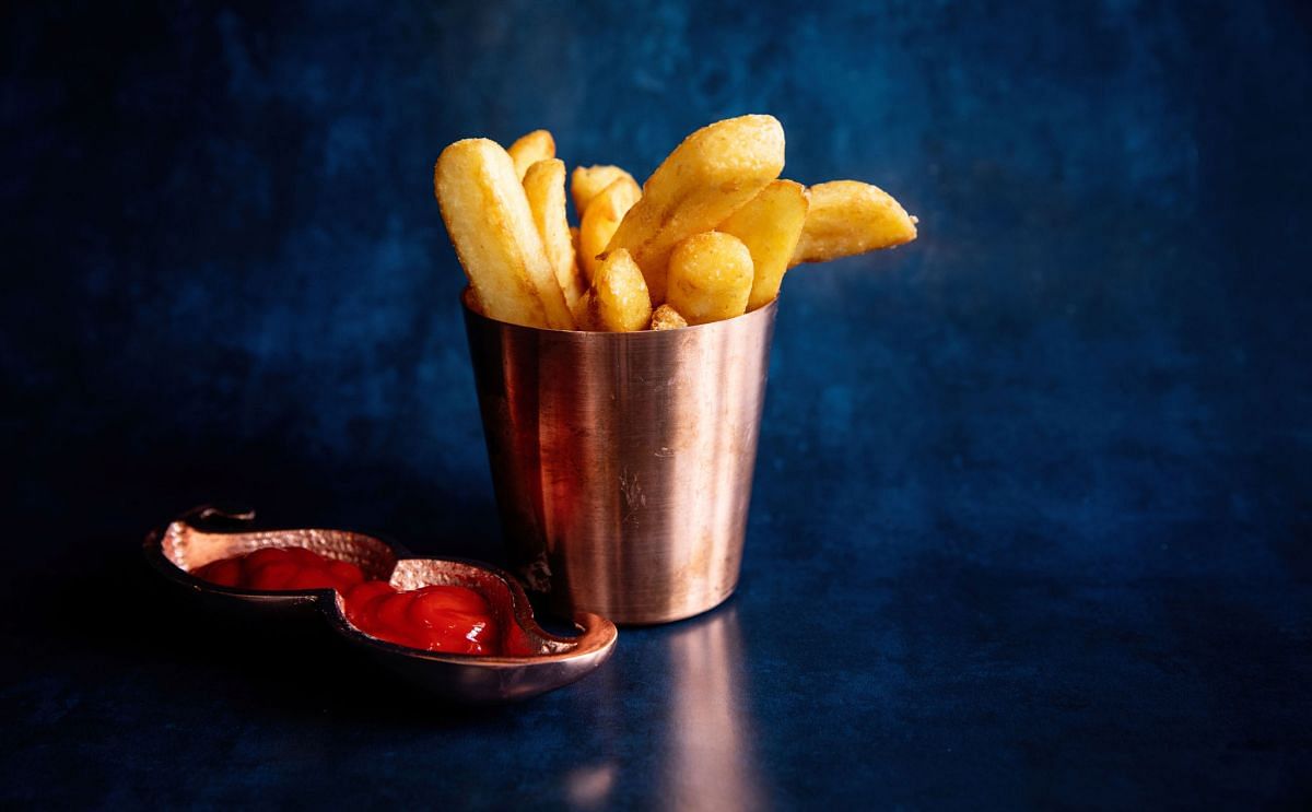 Distinctively natural, gloriously golden, royally rustic, thick-cut chips –made from 100% British potatoes - The Dukes are more British than a British bulldog in a union jack waistcoat, spiffing!