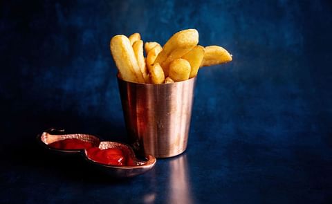 Distinctively natural, gloriously golden, royally rustic, thick-cut chips –made from 100% British potatoes - The Dukes are more British than a British bulldog in a union jack waistcoat, spiffing! Distinctively natural, gloriously golden, royally rustic, thick-cut chips –made from 100% British potatoes - The Dukes are more British than a British bulldog in a union jack waistcoat, spiffing!