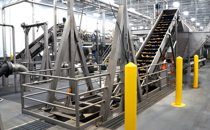 Impression of the new potato processing line at Lamb Weston - Richland - Line 5 Impression of the new potato processing line at Lamb Weston - Richland - Line 5