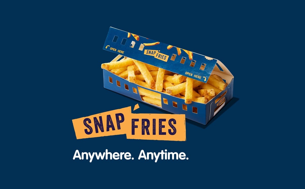 Lamb Weston unveils Snap Fries—crispy, ready-to-cook fries in convenient packaging, designed for on-the-go snacking and new foodservice channels anytime, anywhere. Lamb Weston unveils Snap Fries—crispy, ready-to-cook fries in convenient packaging, designed for on-the-go snacking and new foodservice channels anytime, anywhere.