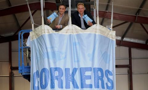 Corkers lifts record size potato chip bag Corkers lifts record size potato chip bag