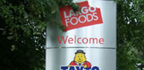  Largho Foods brands on sign at the factory