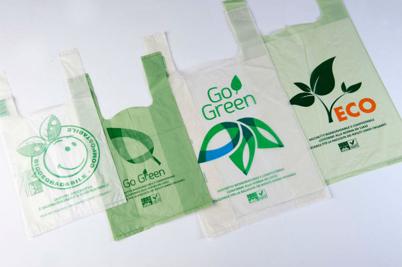 Las bolsas derivadas de la papa son una opción reciclable