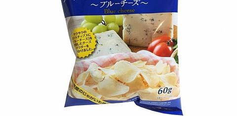 Japanese convenience store offers Hokkaido Blue Cheese flavored potato chips