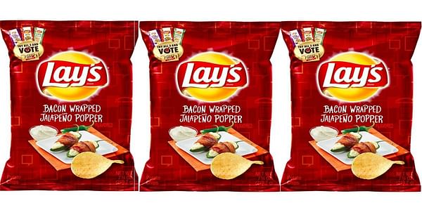Lay's Bacon-Wrapped Jalapeño Popper Potato chips are dropping exclusively Into Walmarts Nationwide