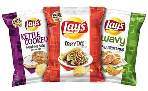The Lay's Do Us A Flavor finalists: Crispy Taco, Everything Bagel With Cream Cheese and Fried Green Tomato Chips The Lay's Do Us A Flavor finalists: Crispy Taco, Everything Bagel With Cream Cheese and Fried Green Tomato Chips