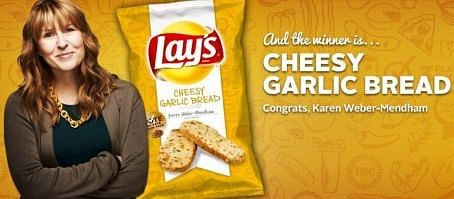 Lay's Cheesy Garlic Bread by Karen Weber-Mendham Lay's Cheesy Garlic Bread by Karen Weber-Mendham