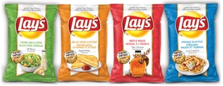Lays "Do us a flavour"Canada finalist flavours