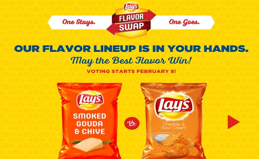 Beginning February 8, Lay's fans in the United States can go to FlavorSwap.com and vote for their favorite flavor in each of four "Flavor Swap" pairings - and win prizes along the way. 