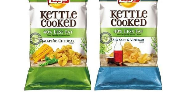 Lay's Kettle Cooked 40 Percent Less Fat Jalapeno Cheddar and Lay's Kettle Cooked 40 Percent Less Fat Sea Salt & Vinegar