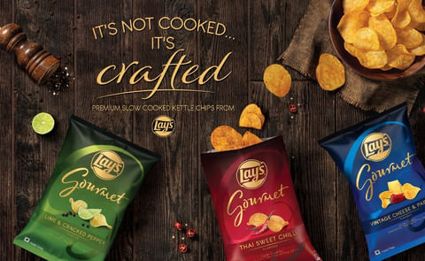 Lay’s Gourmet - available in three delicious flavours – Lime & Cracked Pepper, Thai Sweet Chilli and Vintage Cheese & Paprika. Lay’s Gourmet - available in three delicious flavours – Lime & Cracked Pepper, Thai Sweet Chilli and Vintage Cheese & Paprika.