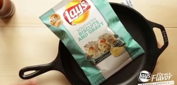 2015 Lays Do-Us-a-Flavor winner (US): Southern Biscuits and Gravy