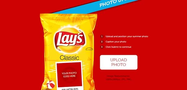 Lays Summer Days promotion puts your fav summer photo on a bag of Chips