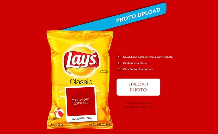 Lays Summer Days promotion puts your fav summer photo on a bag of Chips