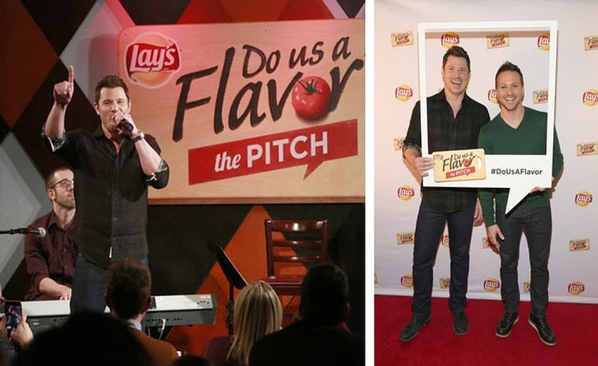 Multiplatinum recording artists Nick and Drew Lachey pitch their flavors to a live audience at Carolines on Broadway, announcing Lay's Do Us a Flavor 2017 Monday, Jan. 9, 2017 in New York. The latest installment, The Pitch, invites fans to simply pitch th