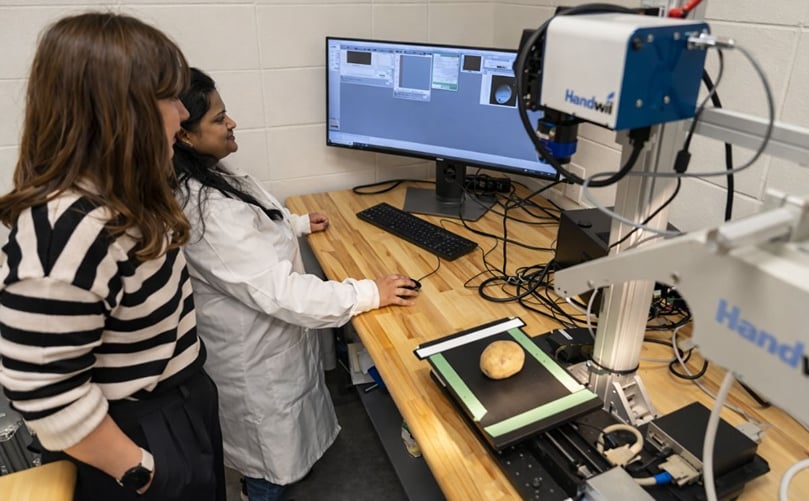 Researchers at Lethbridge Polytechnic working on non-destructive testing methods to detect glycoalkaloid levels in potatoes Researchers at Lethbridge Polytechnic working on non-destructive testing methods to detect glycoalkaloid levels in potatoes