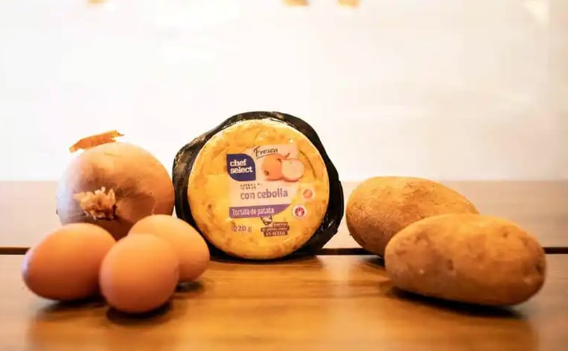 La tortilla de patata de Chef Select, la gama de platos precocinados de Lidl.(Cortesía: Javier Carbajal/El Español) La tortilla de patata de Chef Select, la gama de platos precocinados de Lidl.(Cortesía: Javier Carbajal/El Español)